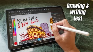 S Pen Gen 2 with Blackview Tab 18 drawing and writing test [upl. by Vaas165]