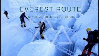 Climbing Everest  Route Breakdown  Stage 2 Khumbu Icefall [upl. by Dickie]