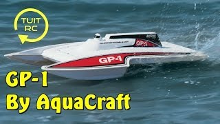 AquaCraft GP1 Ultra Hydroplane RC Boat Review [upl. by Yrogiarc]