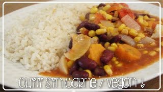 Chili Sin Carne  Recette Vegan [upl. by Allicserp986]