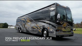 2006 Prevost Legendary XLII Double Slide  395000 [upl. by Enyamart93]