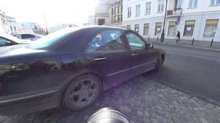 Mercedes W210 E430 V8 Burnout In Warsaw [upl. by Aderf506]