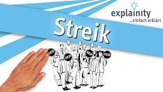 Streik einfach erklärt explainity® Erklärvideo [upl. by Sheeree]