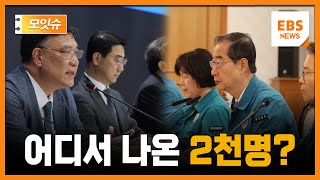 정부가 제출했다는 2천명 증원 과학적 근거 법원은 받아들일까 모잇슈  EBS뉴스 [upl. by Colleen]