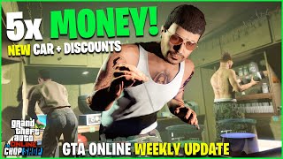 GTA ONLINE WEEKLY UPDATE NEW CAR 5X MONEY DISCOUNTS  LIMITED TIME CONTENT [upl. by Audie]