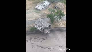 Chilcotin River Washes Away Structure as Landslide is Breached [upl. by Cletus]