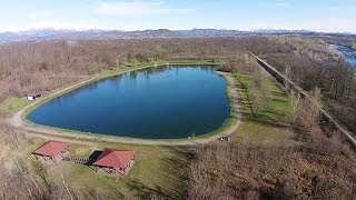 Vista aerea del Lago Mallone di Gattinara [upl. by Ibmat]