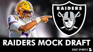 Las Vegas Raiders Mock Draft At Pick 6 Full 7 Round 2024 NFL Mock Draft Simulator On PFF [upl. by Adiesirb]