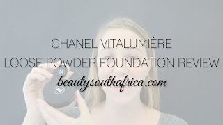 CHANEL Vitalumiere Loose Powder Foundation Review [upl. by Peggy]