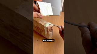 Cricket Scoop Bat Toe Side Repair and Binding  Bat Repair Video🏏 cricket shorts binding [upl. by Enyahs]