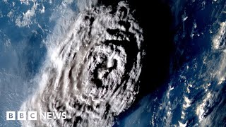 Volcanic eruption in Tonga reshaped Pacific seafloor  BBC News [upl. by Horatius]