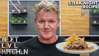 Gordon Ramsay Cooks Up a Simple Steak Dinner with Fries [upl. by Nosauq993]