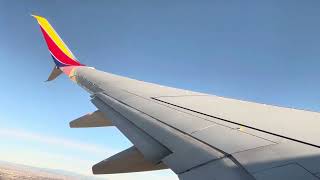 Southwest B737700 takeoff from Albuquerque Intl Sunport [upl. by Kalindi]