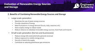 Evaluating Renewable Energy Sources and Storage Methods [upl. by Cynar]