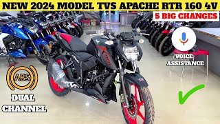 Ye Ha New 2024 TVS Apache RTR160 4V With New Updates amp Price 👑  New Tvs Apache RTR160 4V 2024 Model [upl. by Kleon]