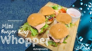 Whopper Recipe  Mini  Burger King [upl. by Catina231]