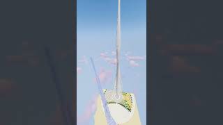 tallest buildings on Earth in Minecraft shorts [upl. by Arlina]