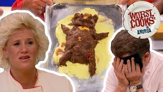 Top 10 MostOutrageous Dishes from Worst Cooks in America  Worst Cooks in America  Food Network [upl. by Jeremie]