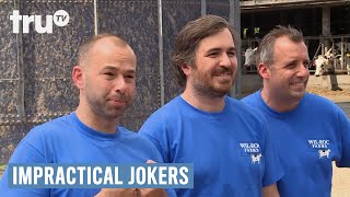 Impractical Jokers  Sal Delivers a Baby Cow Punishment  truTV [upl. by Larok274]