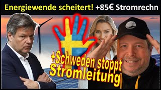 Energiewende Kosten Mai 85 € Jeder onTop Schweden stoppt Stromleitung nach D [upl. by Ynobe]