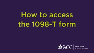 How to access the 1098T form [upl. by Azral]