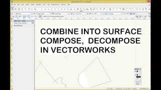 Compose and Combine Into Surface in Vectorworks [upl. by Aisel]