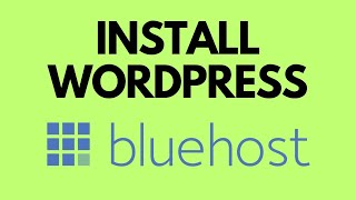 How to install WordPress on Bluehost StepbyStep Guide [upl. by Lyndon]