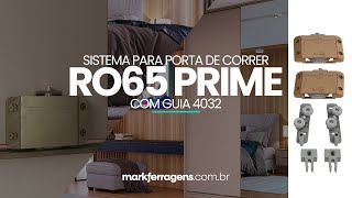 Kit Sistema Para Porta de Correr RO65 Prime Edição Especial Com Guia 4032  Rometal [upl. by Nomolos839]