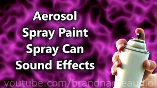 Aerosol Spray Paint Spray Can Sound Effects [upl. by Zertnom991]