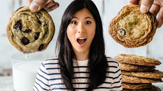 2 Easy Chocolate Chip Cookies Recipes Chewy vs Thin amp Crispy [upl. by Naasar]