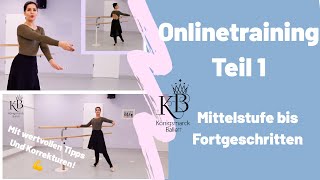 Ballett Onlinetraining zum Mitmachen  Stange Teil 1  für die gute Mittelstufe bis Fortgeschritten [upl. by Medor727]