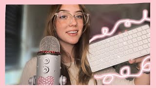 ASMR Asking You Questions KEYBOARD TYPING WHISPERING [upl. by Cole]