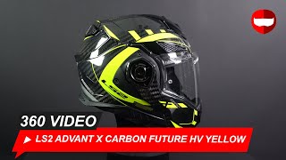 LS2 Advant X Carbon Future HV Yellow  ChampionHelmetscom [upl. by Bartosch]