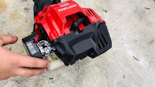 Craftsman 25cc Trimmer Carburetor Removal Install [upl. by Alaine513]