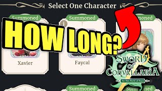 I GOT THE CHARACTER SELECTOR  SWORD OF CONVALLARIA [upl. by Nahgam]