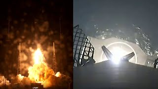 Falcon 9 launches IS40e and Falcon 9 first stage landing [upl. by Epifano]