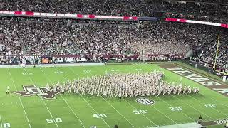 Fightin’ Texas Aggie Band Halftime Drill vs Notre Dame  83124 [upl. by Orji]