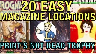 Fallout 4  20 Magazine Locations  Prints Not Dead Trophy [upl. by Doss]