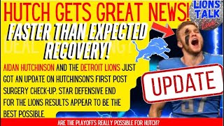 HUTCH GETS GREAT NEWS FASTER THAN EXPECTED RECOVERY TIME FRAME COULD HE RETURN FOR THE PLAYOFFS [upl. by Acimot]