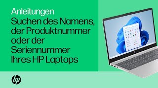 Suchen des Namens der Produktnummer oder der Seriennummer Ihres HP Laptops  HP Support [upl. by Nosaj]