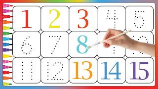 123 Numbers  123 Number Names  1 To 15 Numbers Song  12345 learning for kids kidsvideo kidssong [upl. by Ynettirb598]