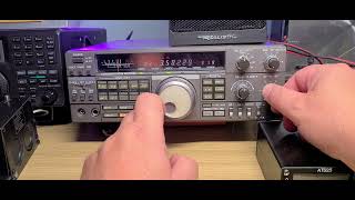 Kenwood R5000 Tuning 3000  4000 kHz Shortwave with comments using MLA 30 loop antenna [upl. by Charity]