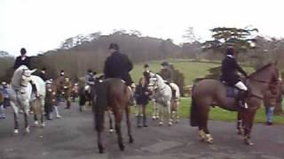 THE QUORN HUNT AT STAUNTON HAROLD LEICESTERSHIRE [upl. by Kcirederf857]