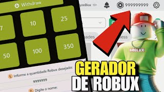 TESTEI UM GERADOR DO ROBLOX QUE PROMETE DAR ROBUX GRÁTIS roblox [upl. by Gona569]