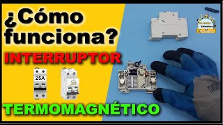 ¿Cómo funciona un interruptor TERMOMAGNETICO [upl. by Sly]