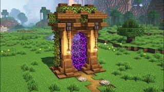 I Build The Best Nether Portal In Minecraft PE 121 Survival Series 6HINDI [upl. by Schweiker]