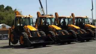 JCB Dancing Diggers at INFRA OMAN 2012 [upl. by Artina107]