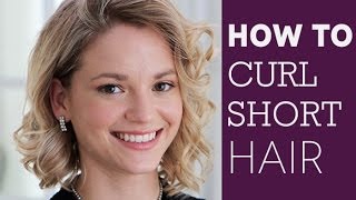 How To Curl Short Hair [upl. by Orgalim382]