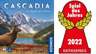 Spiel des Jahres 2022 „Cascadia“ [upl. by Nnylatsyrk]