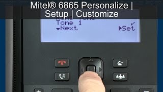 Mitel® 6865 Personalize  Setup  Customize Tutorial [upl. by Jarnagin]